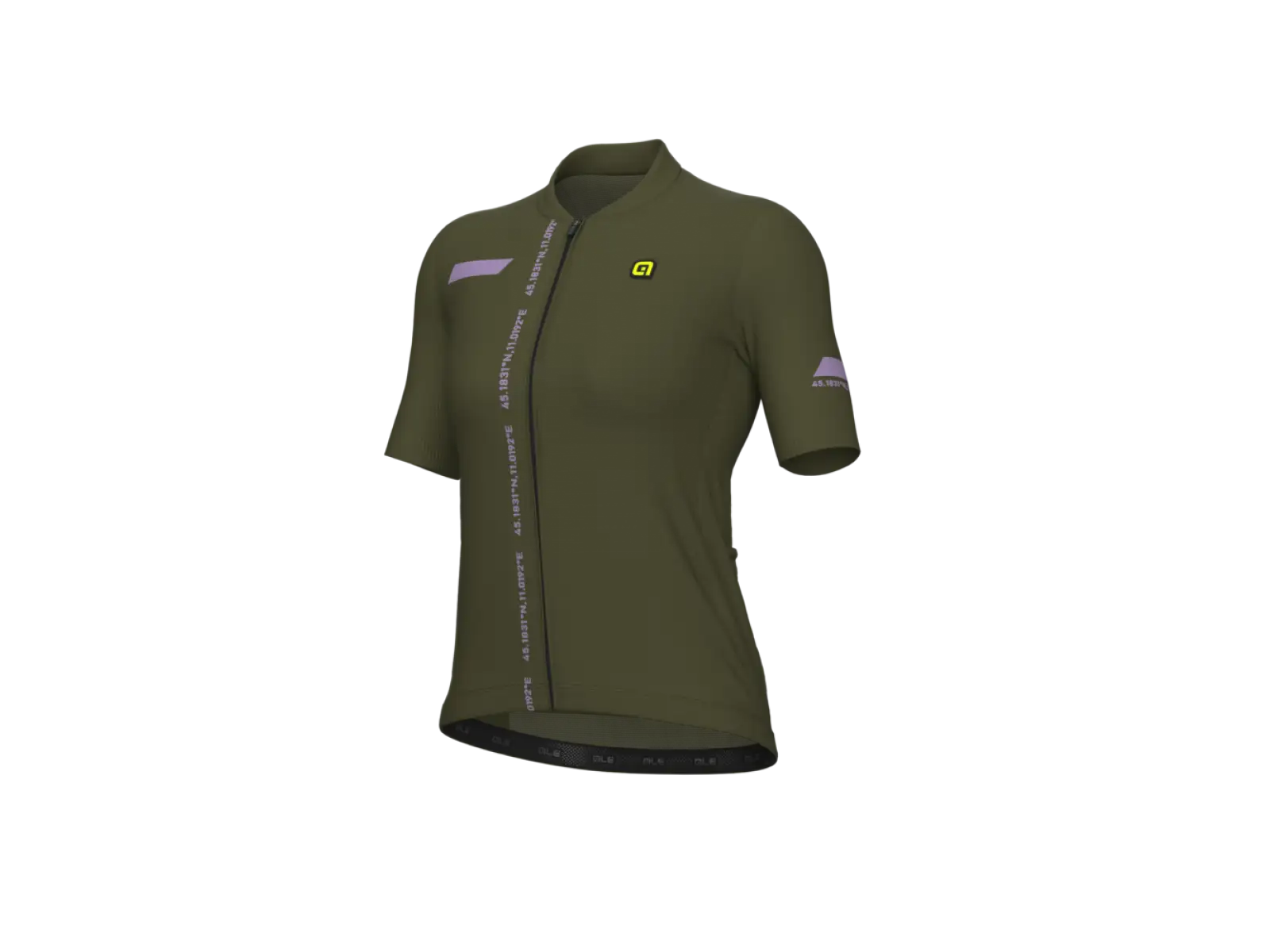 Alé PR-E Follow Me Damen Radtrikot Kurzarm Militärgrün