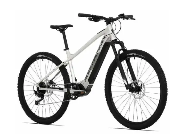 Rock Machine Blizzard INT e30-29 in Glanz Silber/Schwarz, vollgefedertes Elektrofahrrad