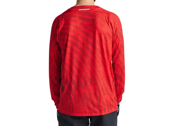 Troy Lee Designs Skyline Air SRAM Herrentrikot Langarm Fiery Red