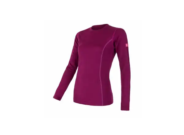 Sensor Merino Active Damenhemd Langarm Lilla