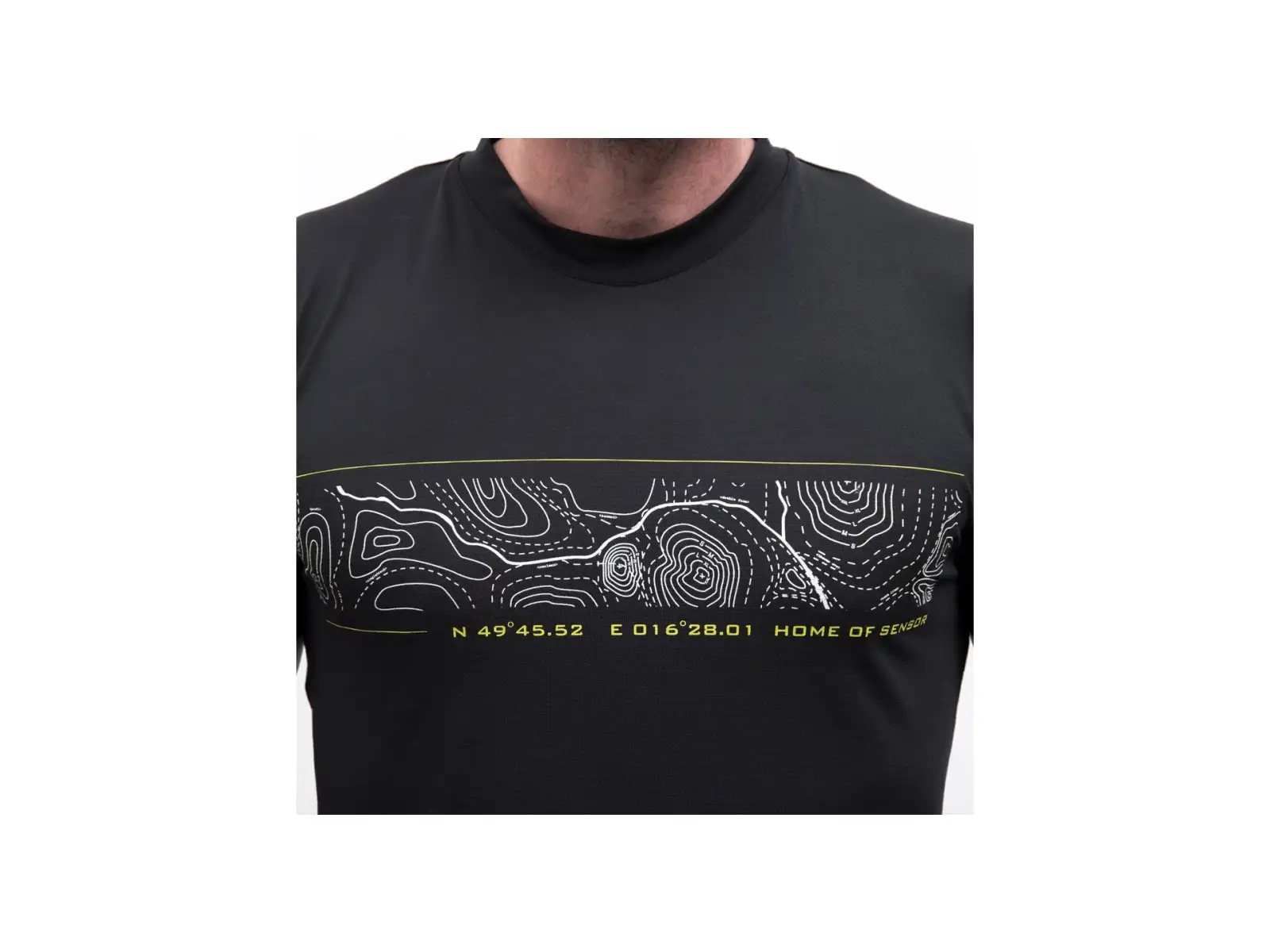 Sensor Coolmax GPS Herren T-Shirt Kurzarm schwarz