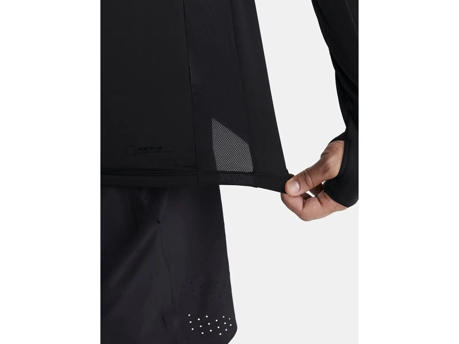 Craft ADV SubZ Herrenlaufshirt Langarm Schwarz