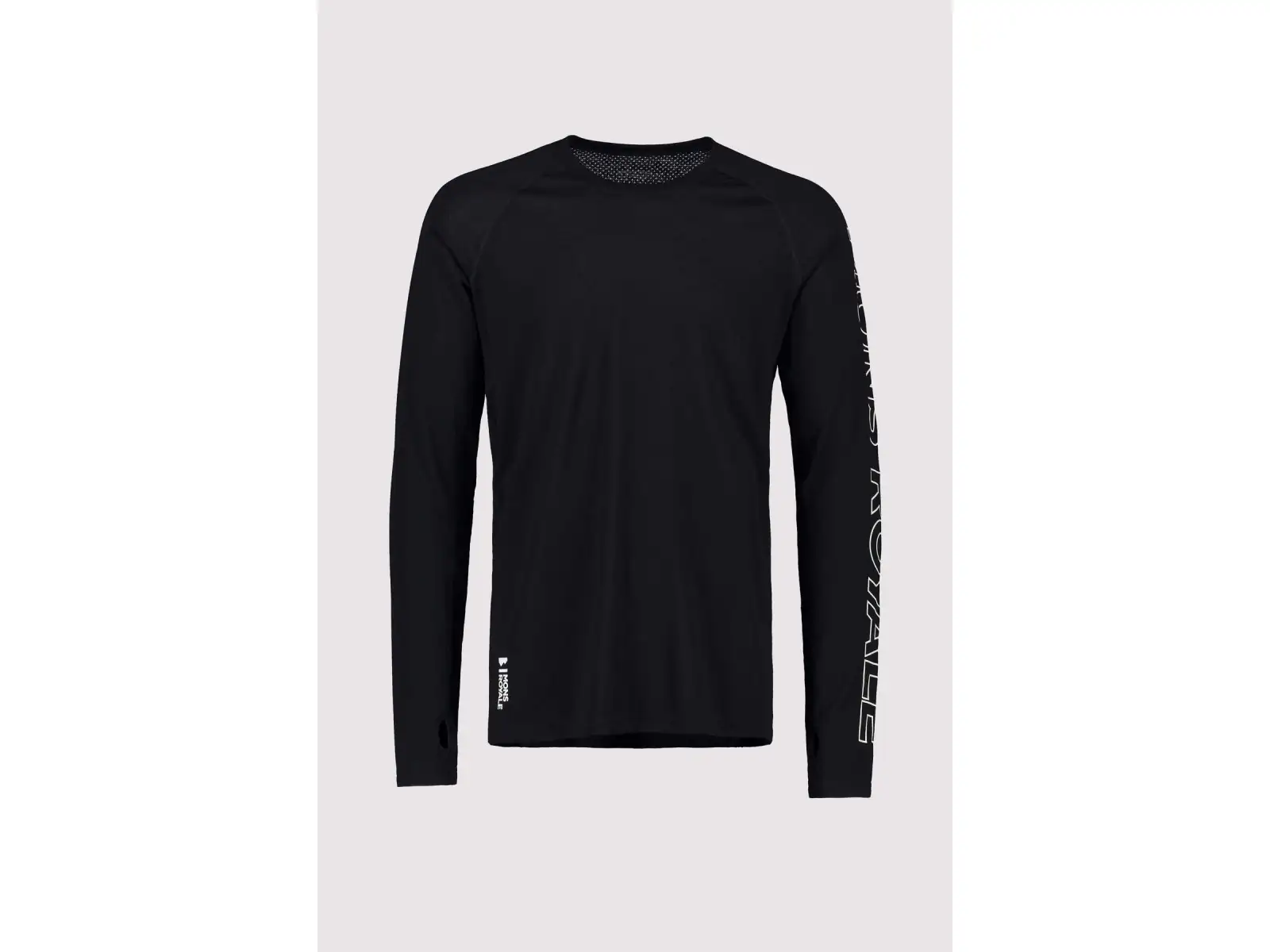 Mons Royale Temple Tech Herren Langarmshirt Schwarz.