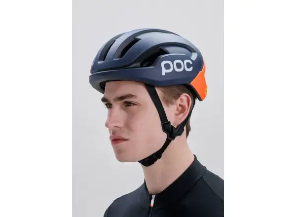 POC Omne Air MIPS Rennradhelm Apatite Navy Matt/Fluorescent Orange Matt