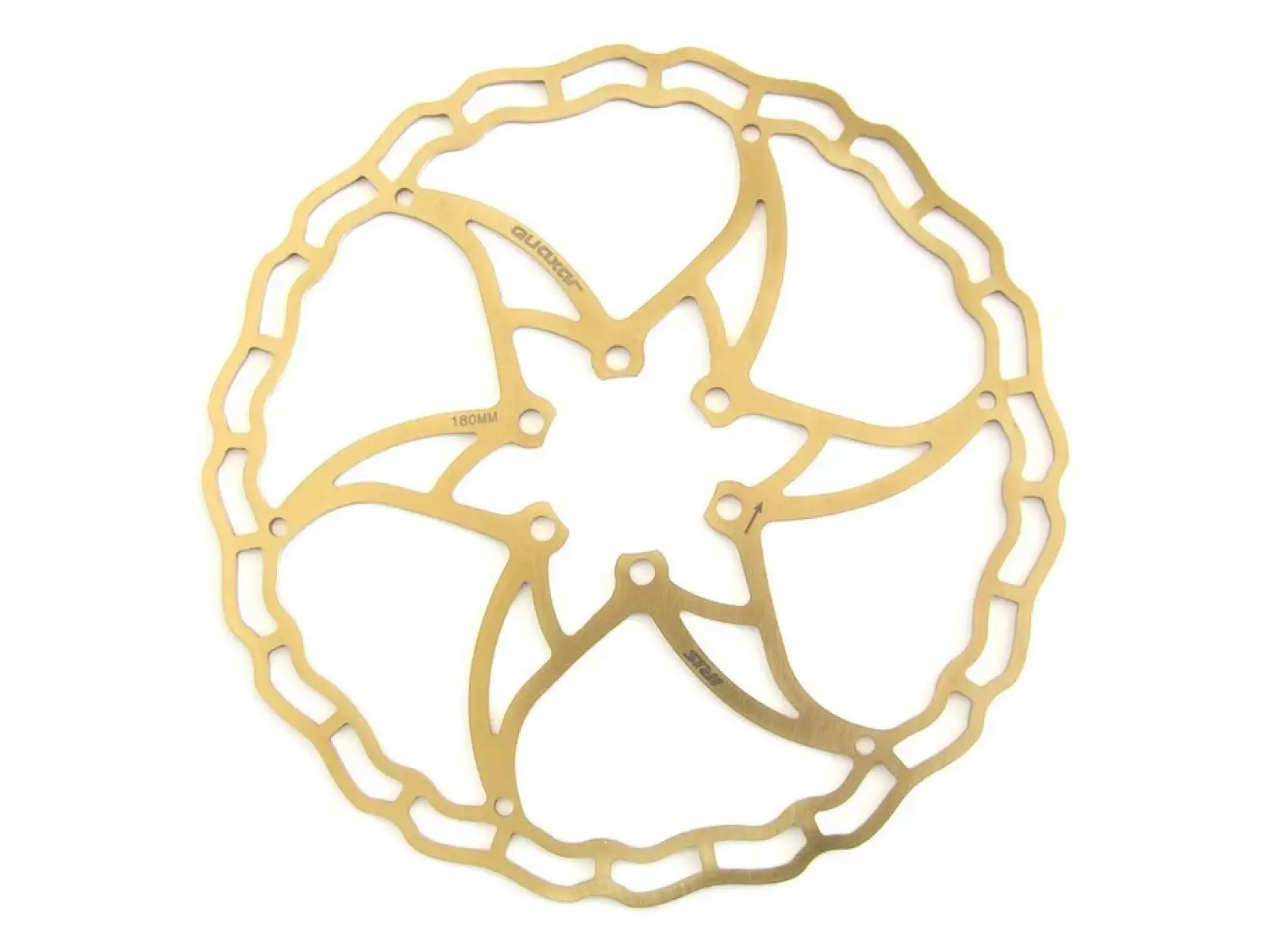 Quaxar Iris Superlight Bremsscheibe 180 mm Ti Gold