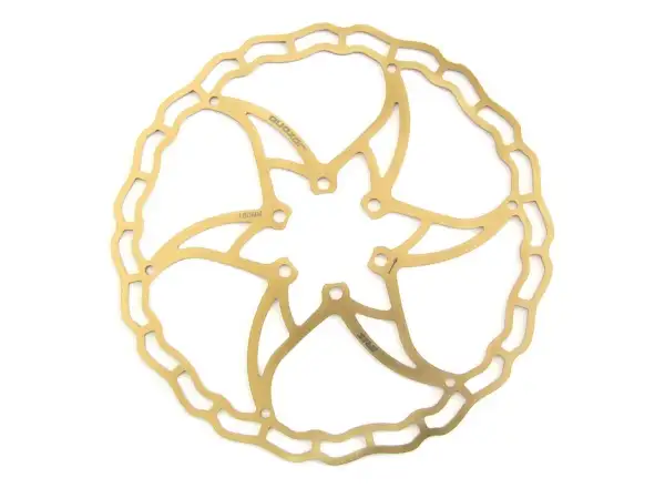 Quaxar Iris Superlight Bremsscheibe 180 mm Ti Gold