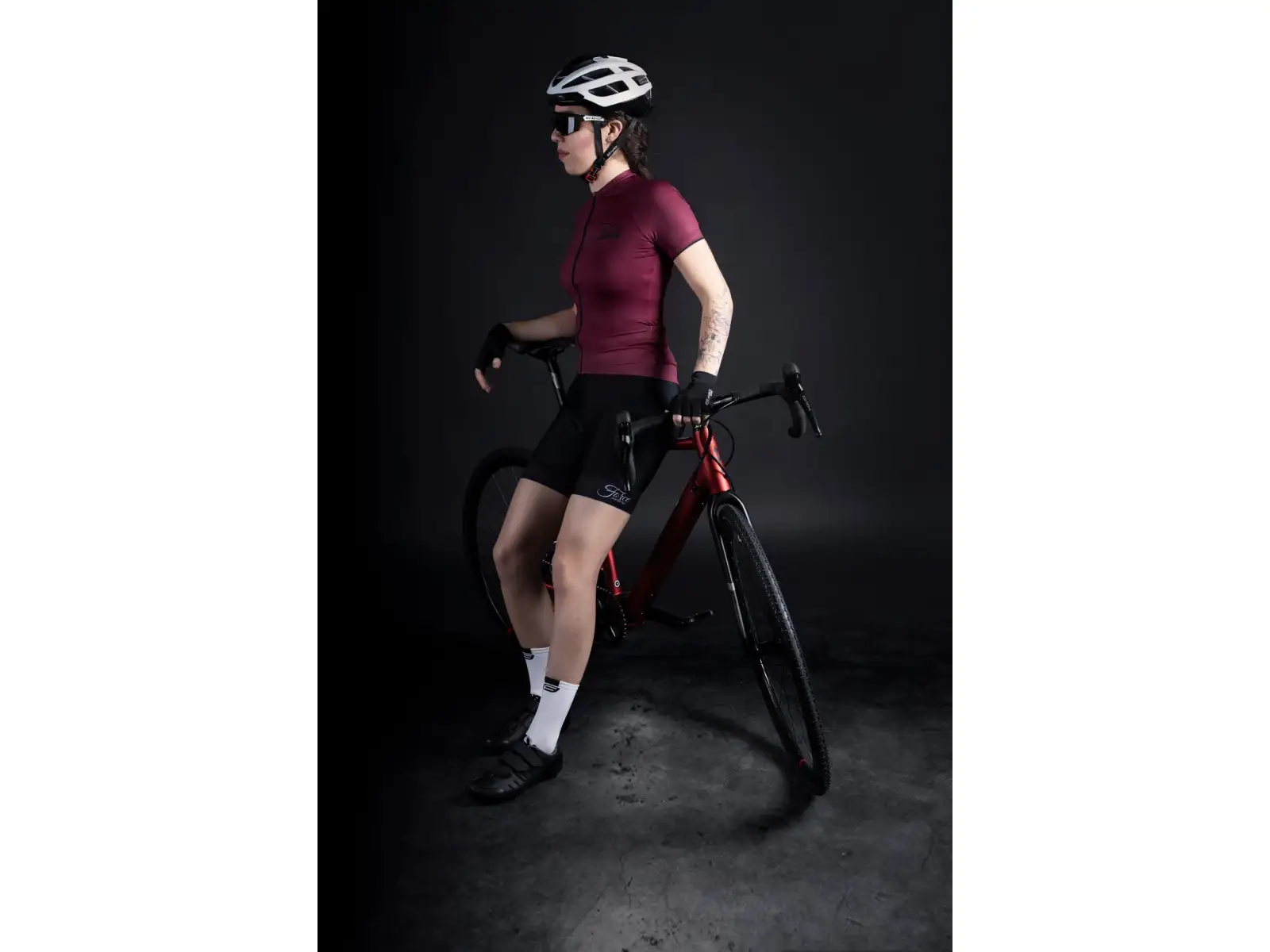 Force Charm Damen Kurzarmtrikot burgund