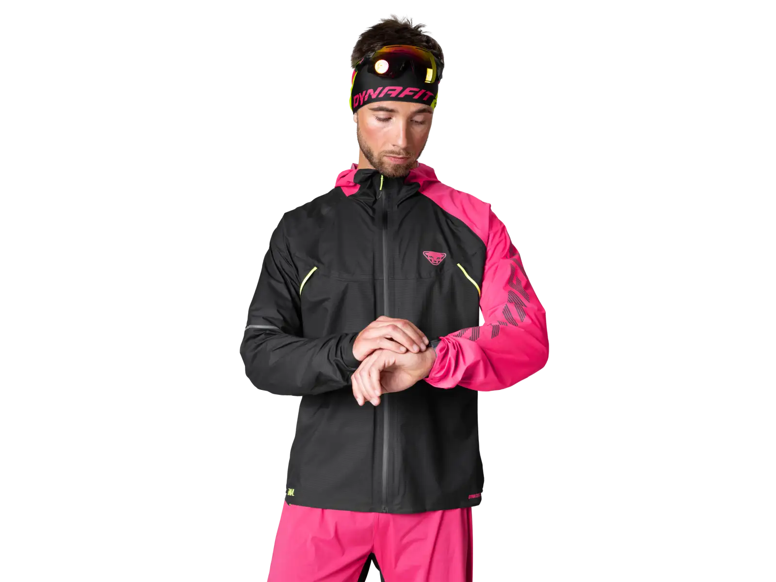 Dynafit DNA 3L Herrenjacke Pink Glo/Black Out