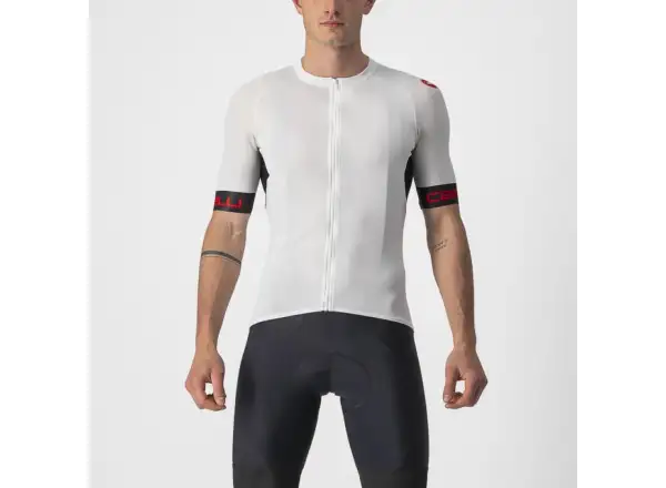 Castelli Entrata VI Herren Kurzarmtrikot elfenbein/hellschwarz/rot