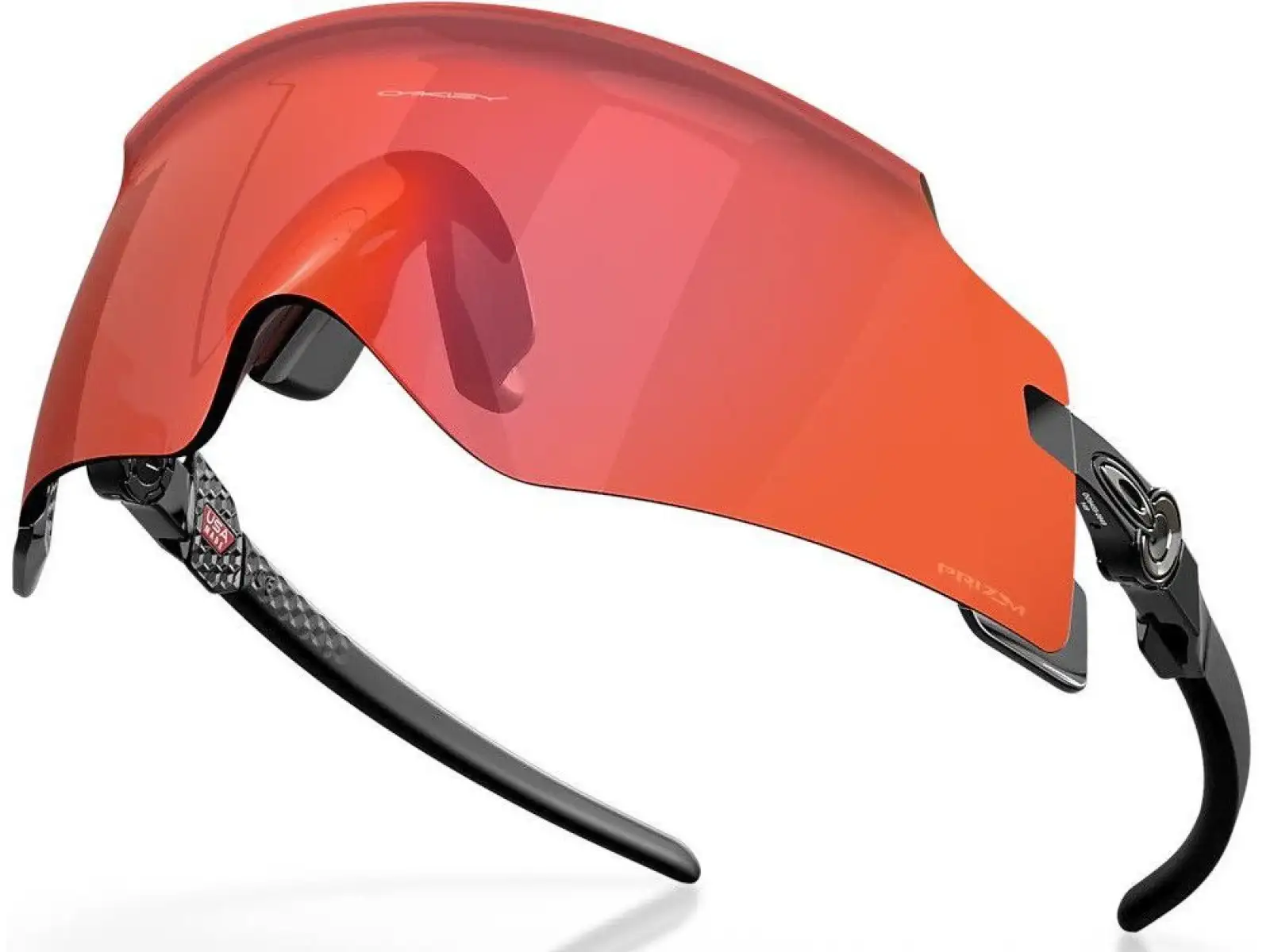 Oakley Kato Sonnenbrille - Polished Black/Prizm Trail Torch