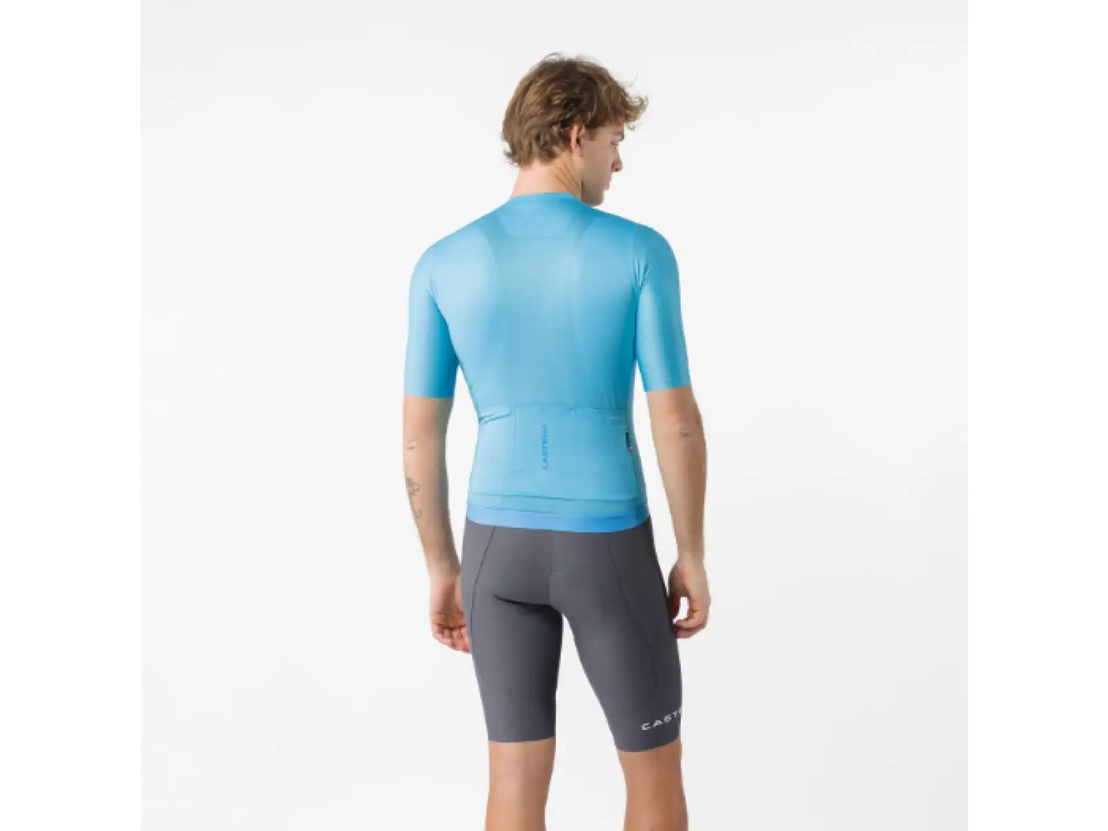 Castelli Espresso 2 Herren Radhose mit Sitzpolster und Trägern Smoky Gray
