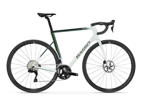BASSO Astra Disc 105 Di2 + Microtech MrLite Rennrad Pop green