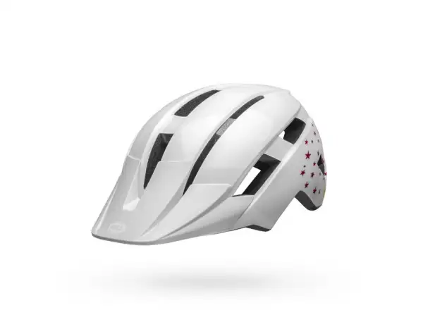 Bell Sidetrack II Youth Kinderhelm White Stars