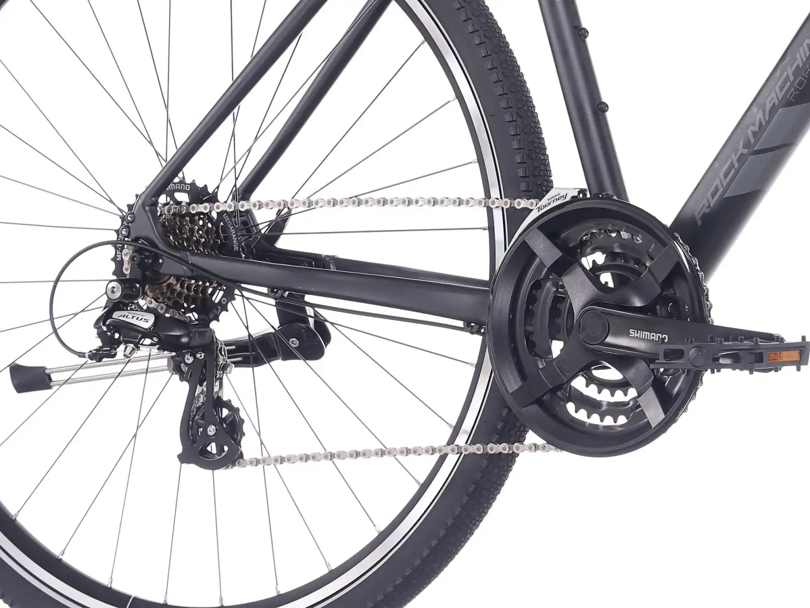 Rock Machine Rokk 30 Trekkingrad mattschwarz