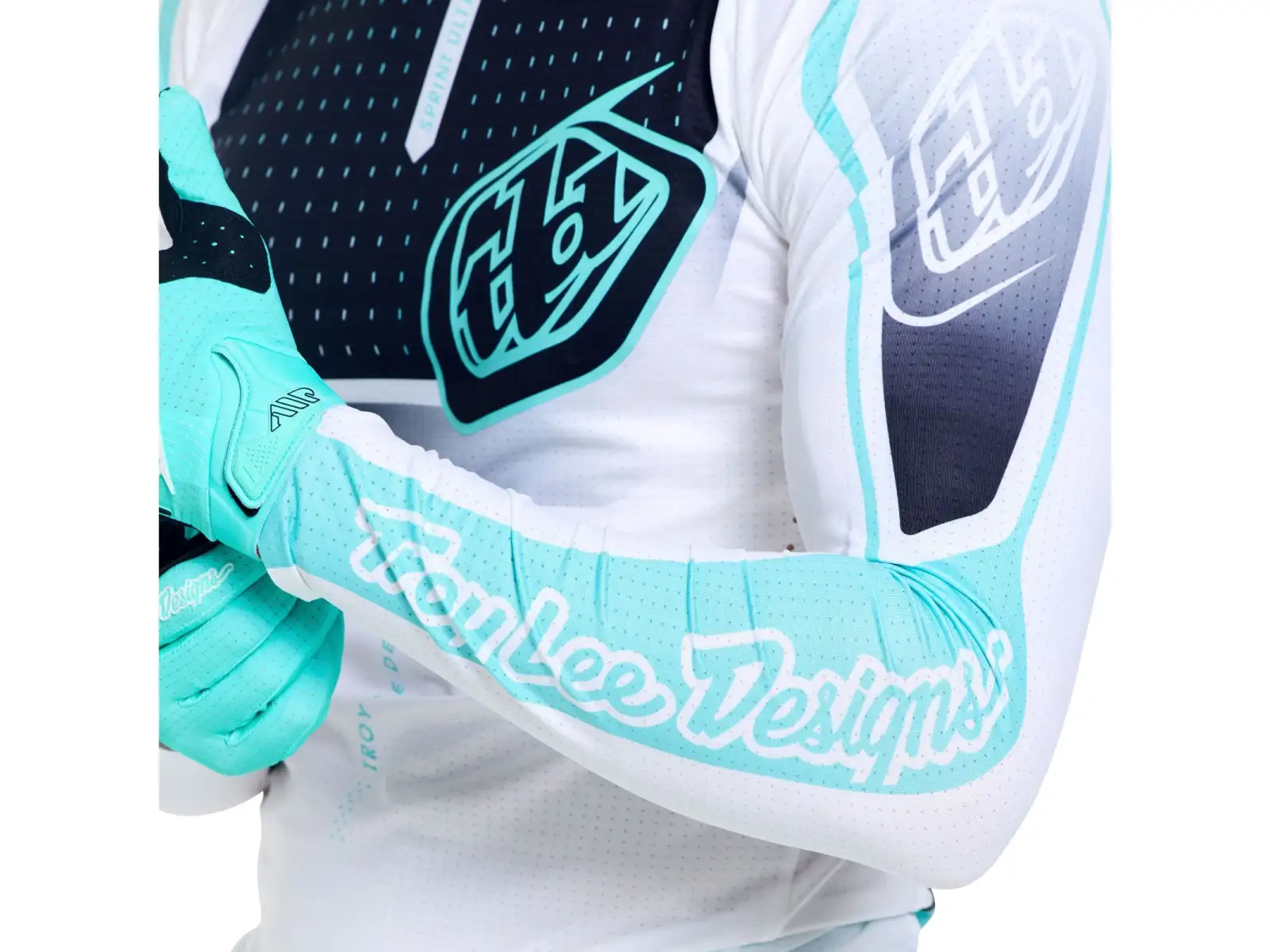 Troy Lee Designs Sprint Ultra Herren Trikot Langarm Proton White