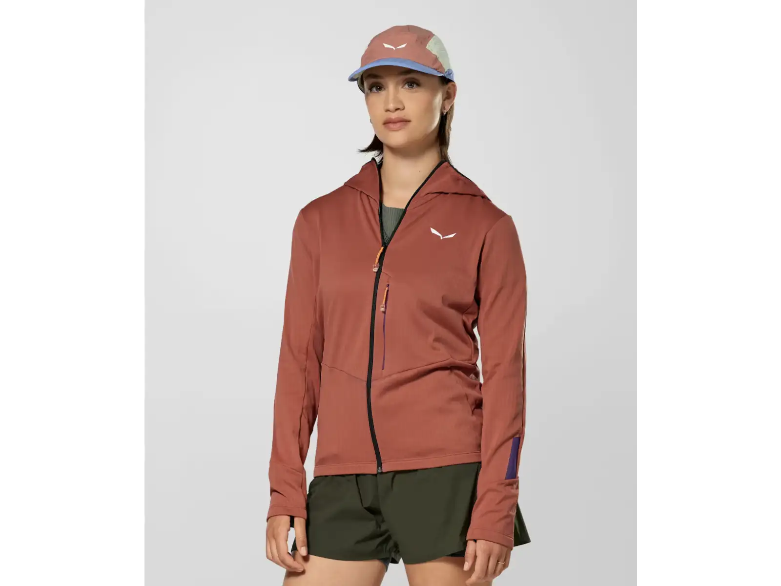 Salewa Pedroc 3 Hooded Damen-Sweatshirt Etruscan Red