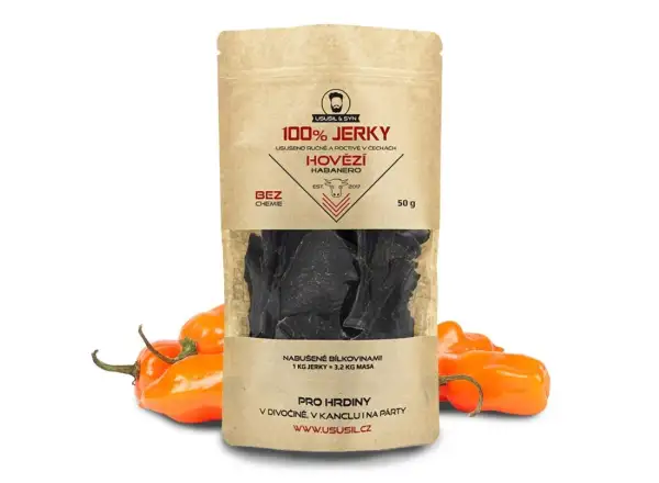Trockenfleisch & Sohn 100% JERKY Rindfleisch Habanero 150 g.