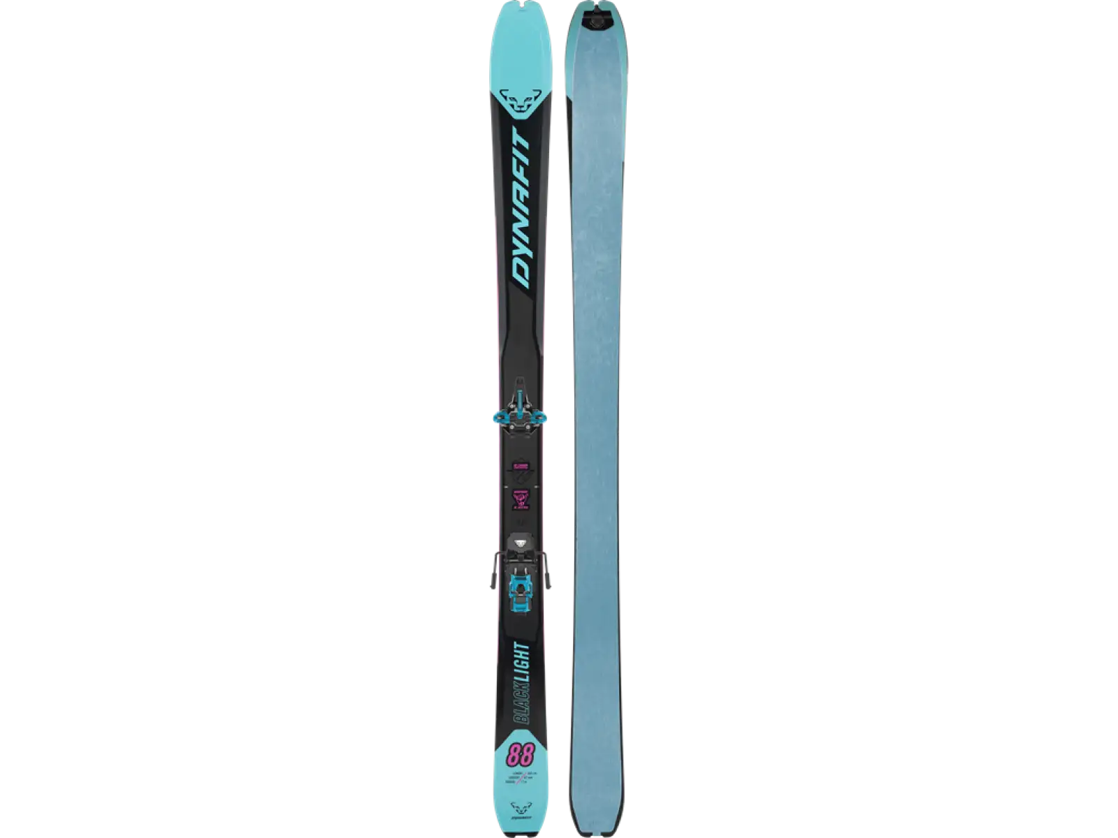 Dynafit Blacklight 88 Speed Damen Ski-Touren-Set Silvretta Blau/Kohle Schwarz