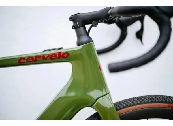 Cervélo Rouvida Force XPLR AXS 1 Straßenelektrofahrrad Expedition Green