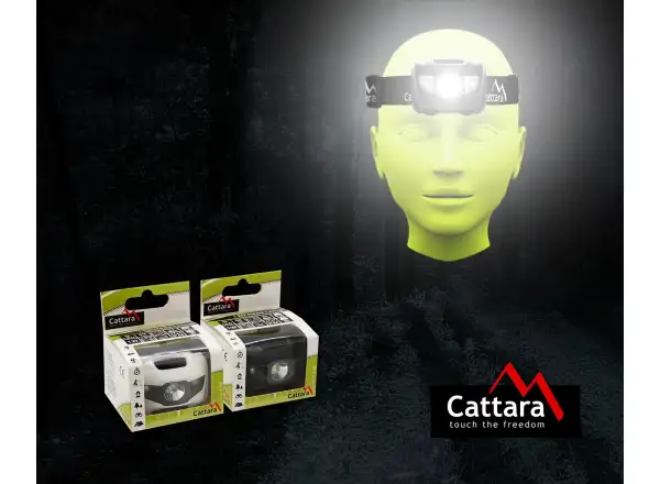 Cattara Stirnlampe LED 80 lm schwarz