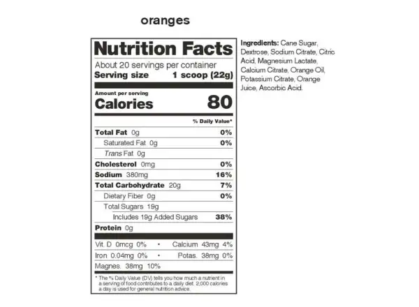 Skratch Labs Hydration Sport Drink Mix Ionisches Getränk 440 g Orange