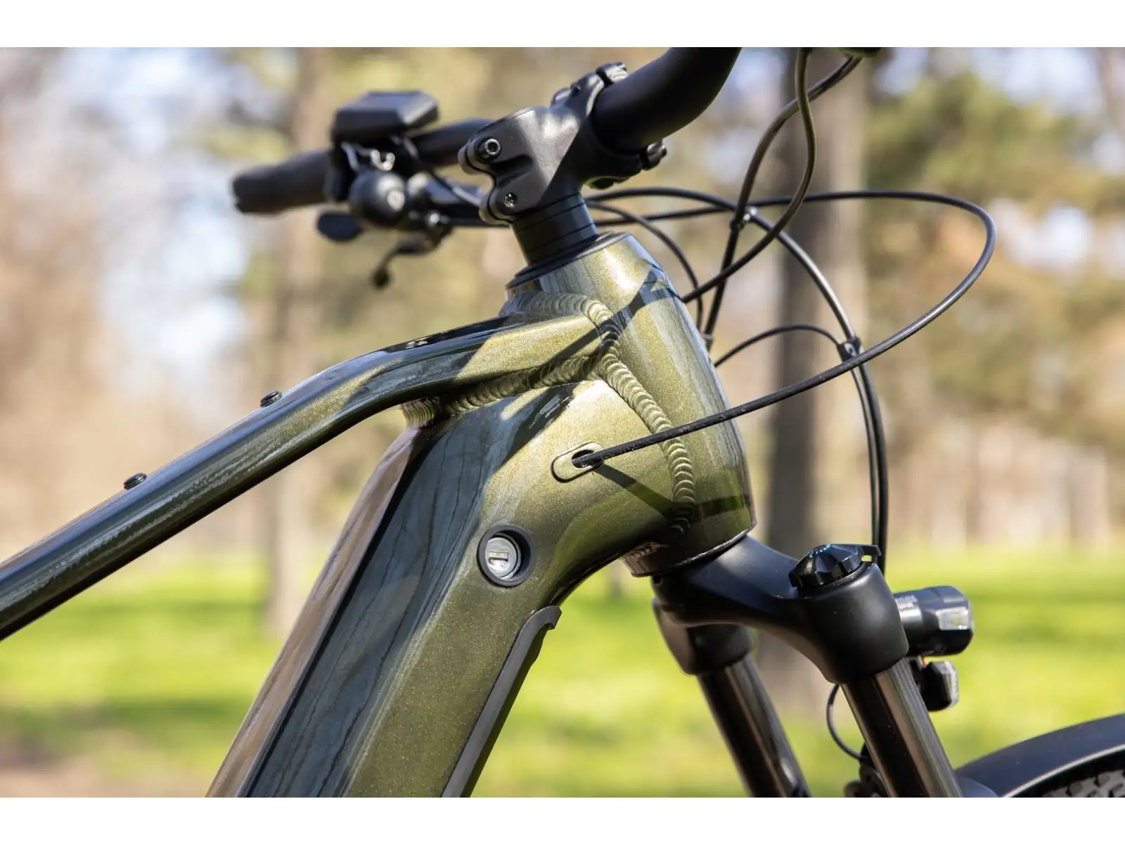 Rock Machine eBlizz B70T Elektro-Mountainbike – Gloss Dark Forest