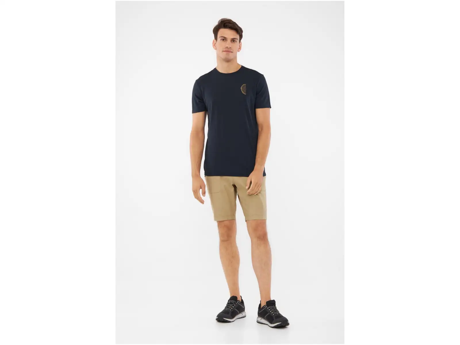 Viking Rune Herren T-Shirt Kurzarm navy/light brown