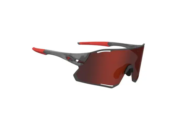 Tifosi Rail Race Sportbrille Satin Vapor/Clarion Red/Clear