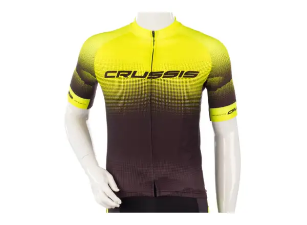 Crussis Herren Kurzarmtrikot schwarz/gelb
