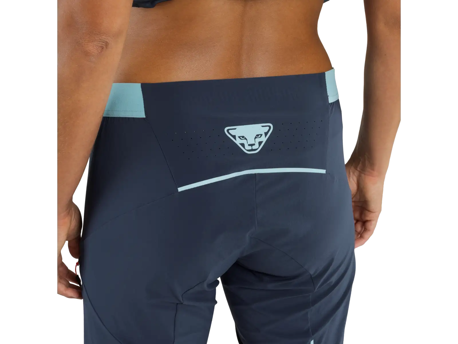 Dynafit Ride Light Dynastretch Damen-Shorts in Blueberry/Marine Blue.