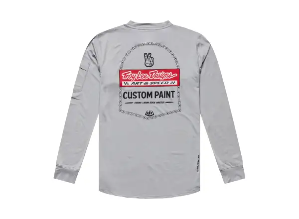 Troy Lee Designs Ruckus Ride Tee Herren-Trikot Langarm Custom Paint Mid Gray