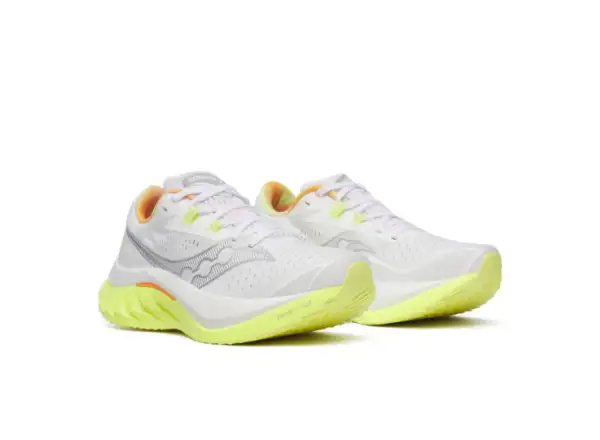 Saucony Endorphin Speed 4 Damen-Laufschuhe White/Sunny