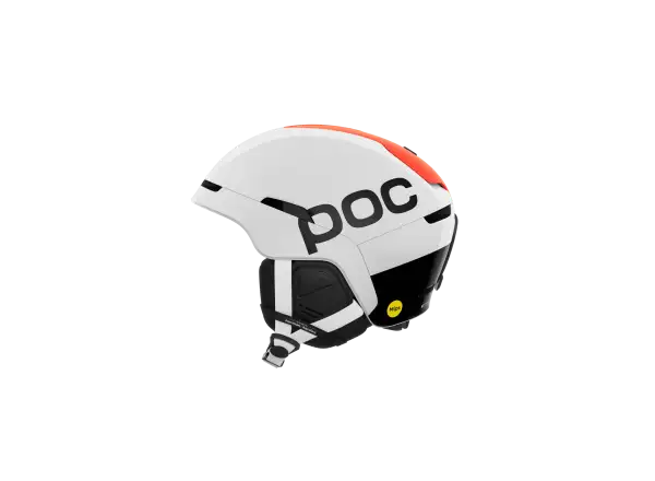POC Obex Connect Skihelm Hydrogen White/Fluorescent Orange AVIP