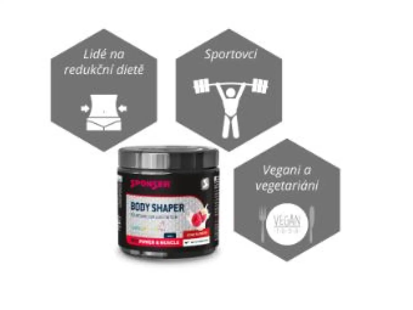 Sponser Body Shaper zur Muskeldefinition und Gewichtsreduktion 200 g