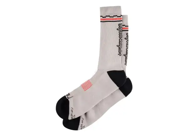 Troy Lee Designs Performance Checka Socken Light Gray