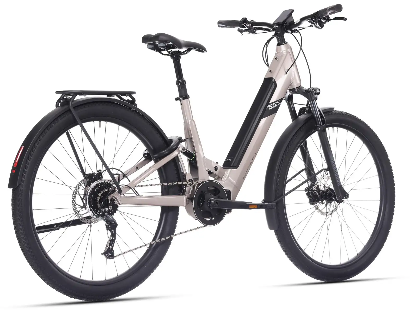 Rock Machine Crossride e450 FS Tiefeinsteiger E-Fully Sand Grey/Black