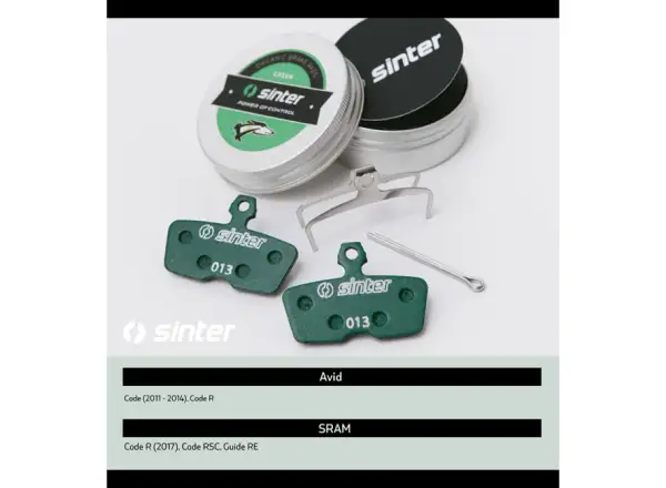 Sinter Sram Code, Guide Bremsbeläge Polymer Grün
