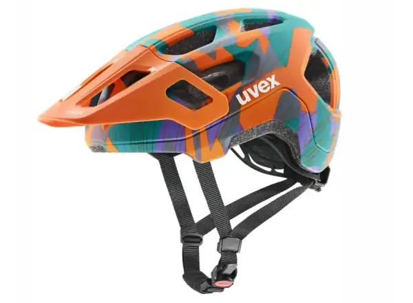 Uvex React Jr. Kinderhelm Papaya/Camo Matt