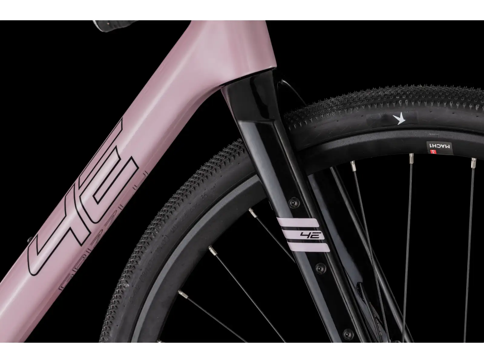 4Ever Grizzly Elite Gravelbike coral / black