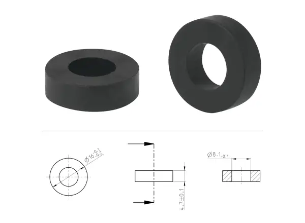 Dichtungsgummi für SKS-Kopf an E.V.A.-Luftpumpe.