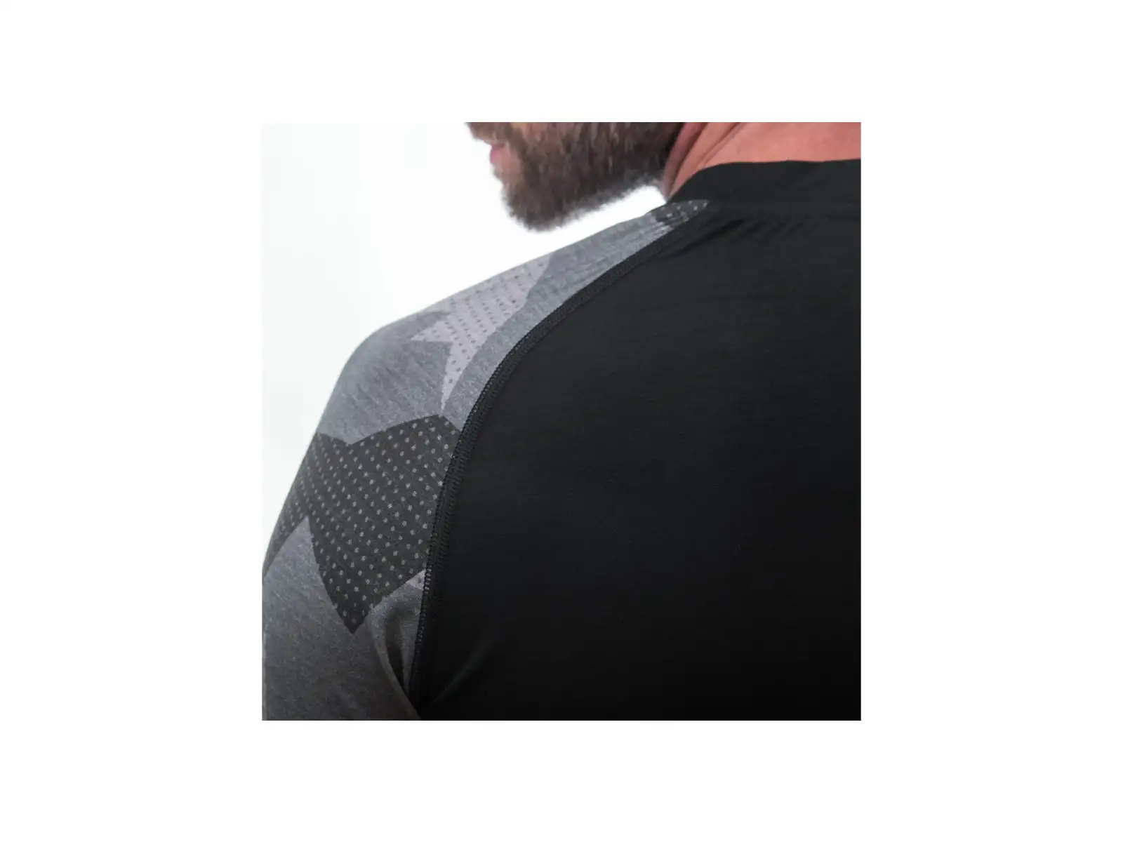 Sensor Merino Impress Herren Thermounterwäsche Langarm schwarz/Camo