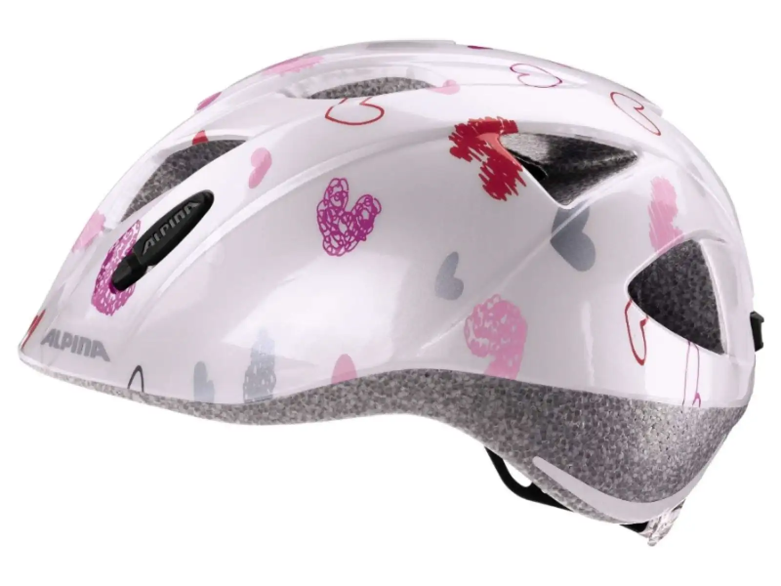 Alpina Ximo Kinderhelm White Hearts