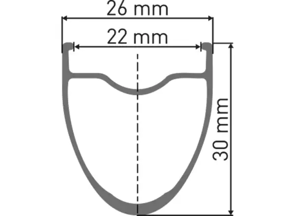 DT Swiss E 1800 Spline 30 DB 700C CL 12/100 Vorderrad - Unverpackt