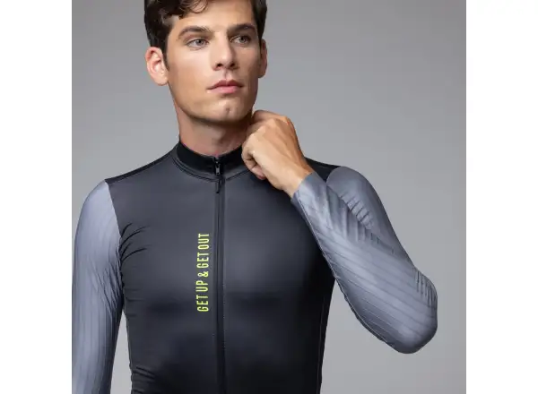 Alé PR-E Follow Me Herren Thermotrikot langarm Black