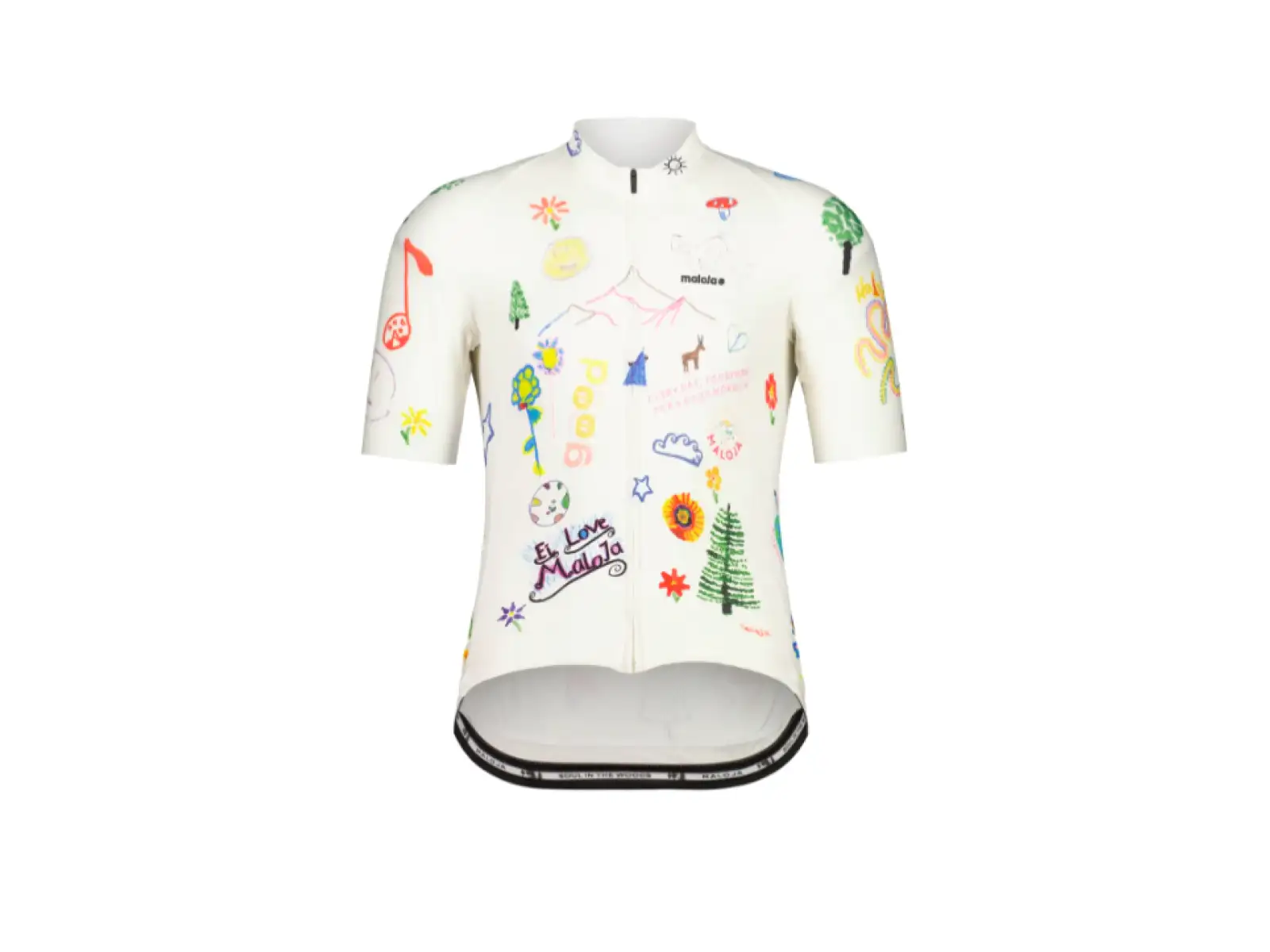 Maloja GatterlM. Herren-Trikot kurzarm Glacier Milk multi