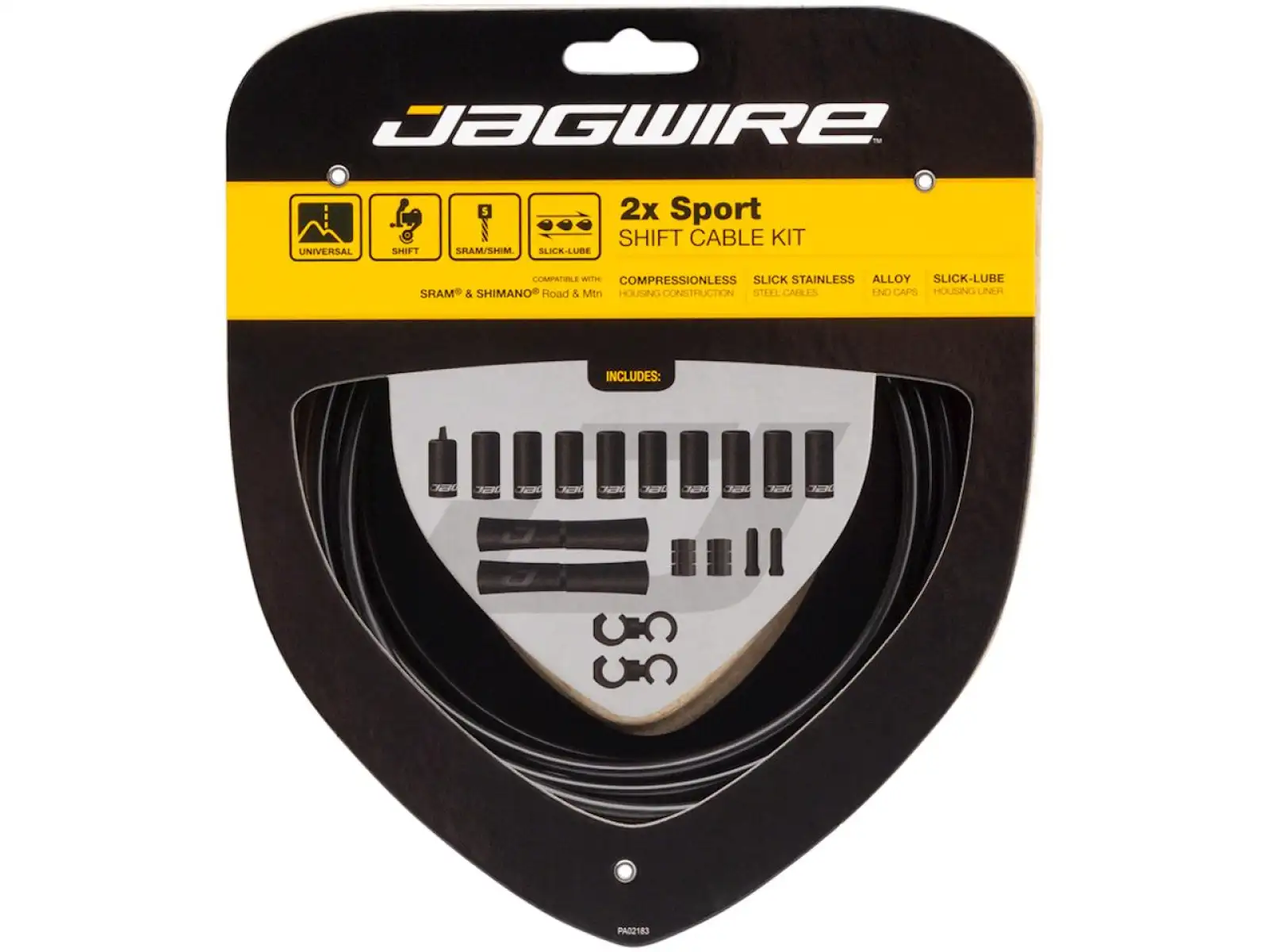 Jagwire UCK302 2x Sport Shift Kit, schwarz