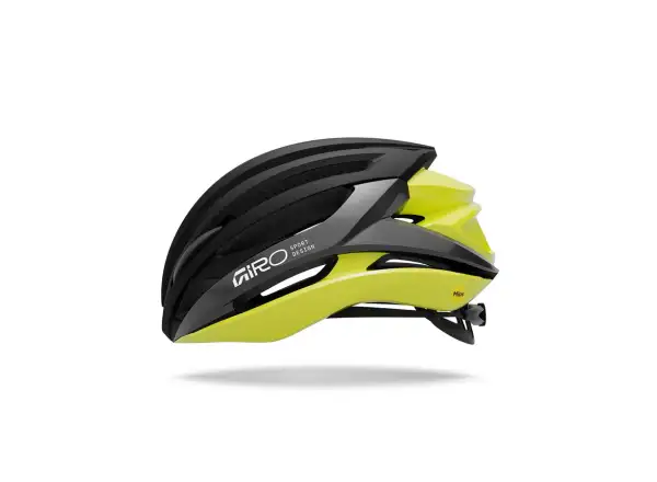 Giro Syntax MIPS Rennradhelm Mat Black/Gloss Hi Viz Yellow