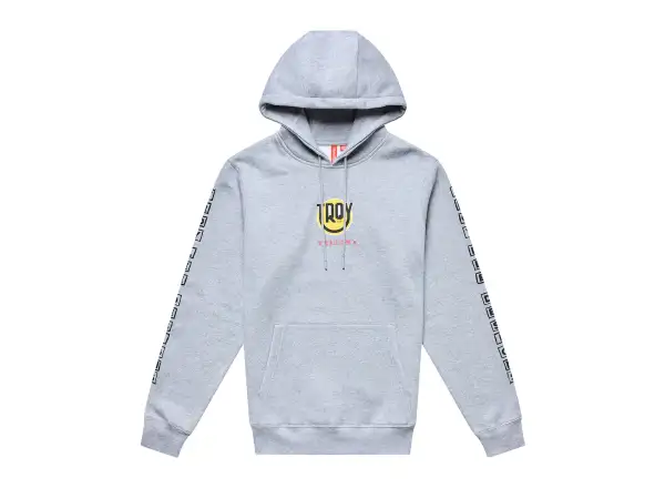 Troy Lee Designs Happy Dayz Racing Herren-Sweatshirt Gray heather