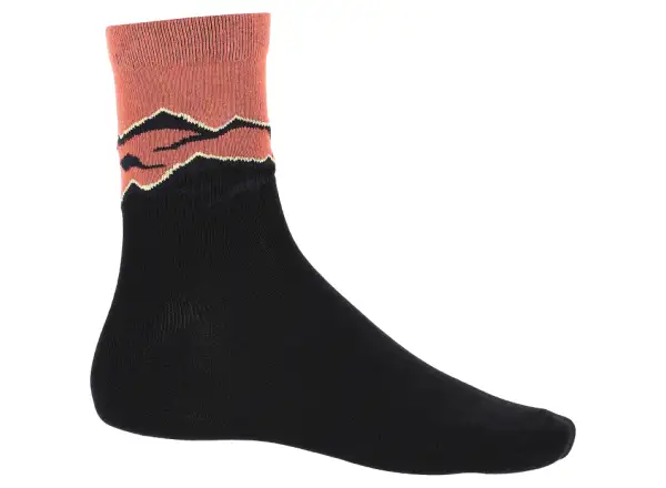 Viking Bamboo Mid Damen Socken Black/Orange