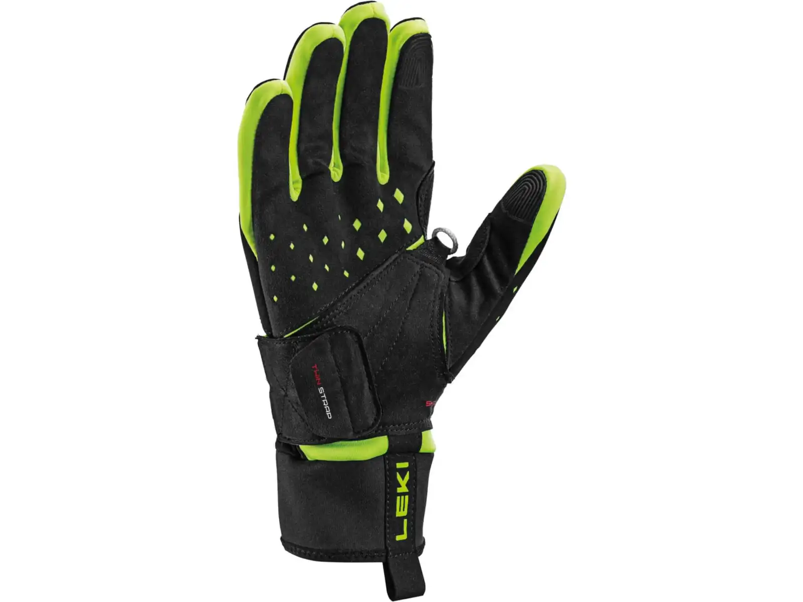 Leki HRC Race Shark Langlaufhandschuhe Black/Neon yellow